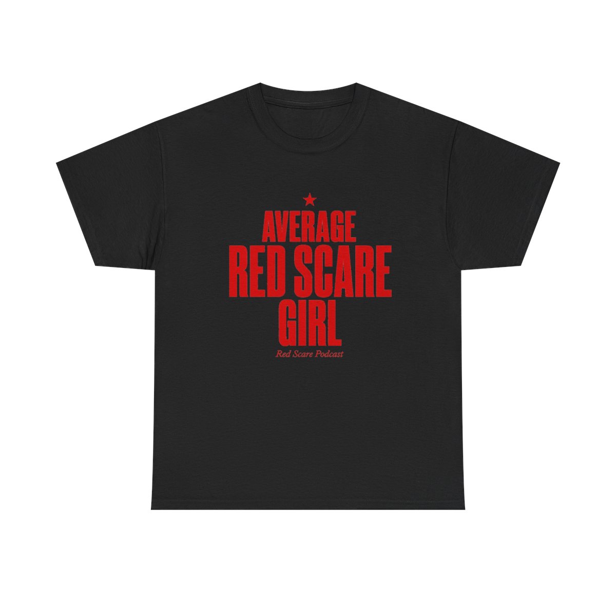 Red Scare "Average Red Scare Girl" Unisex Tee - alternate angle 2, merchandise