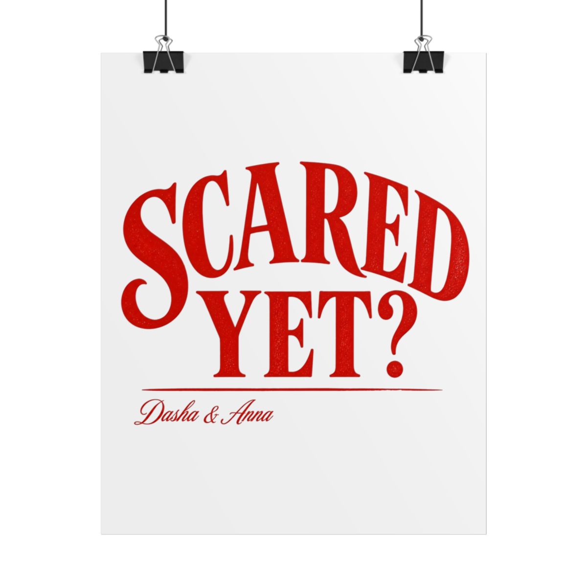 Red Scare "Scared Yet?" Poster