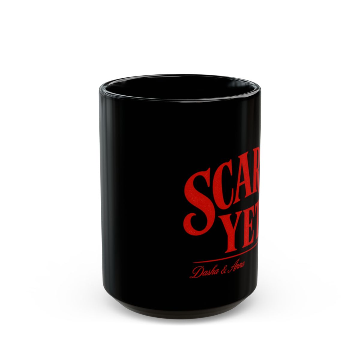 Red Scare "Scared Yet?" Black Mug - alternate angle 2, merchandise