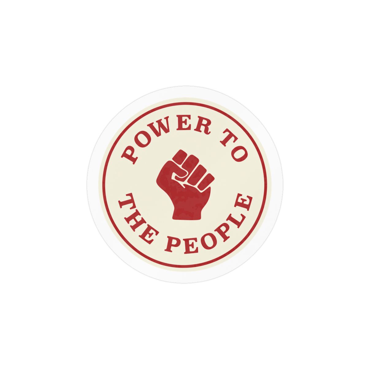 Power to The People Vinyl Sticker Decal for US Patriotic Political for Car Bumper SUVs Truck Laptops Cars Windows Red Color | Red Scare - alternate angle 1, merchandise